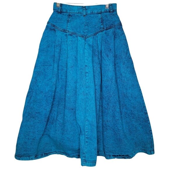 VTG 80s Sundance Size S/M Denim Jacket Skirt Set Acid Wash Country Western Long - Picture 9 of 15